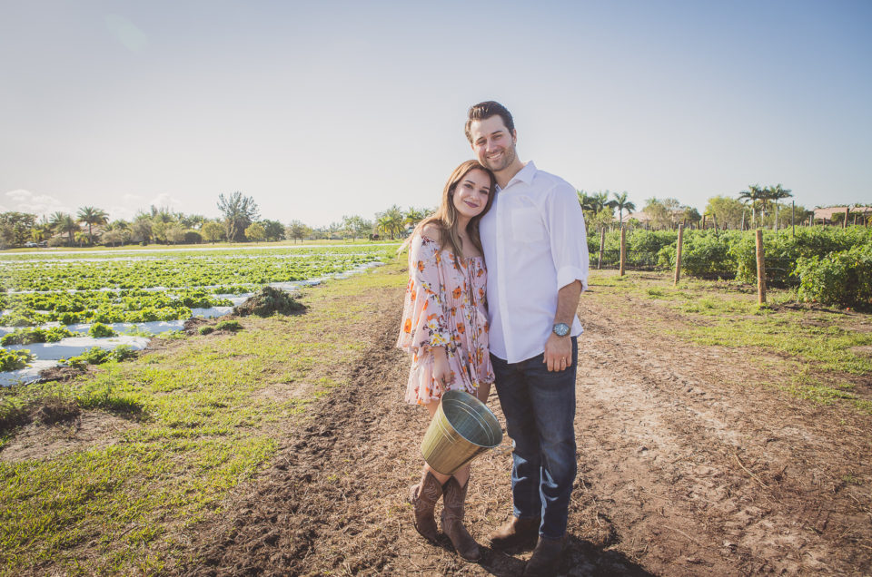 Holly + Garrett: A Strawberry Picking Pre-Valentine’s Date, Davie, FL