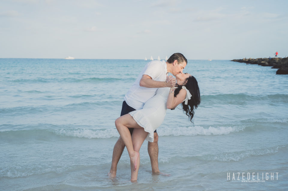 Jessica + Lawrence : Engagement Photos at Southbeach, Miami